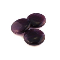 Perle palet oeil de chat 20mm violet