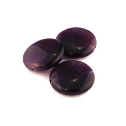 Perle palet oeil de chat 20mm violet