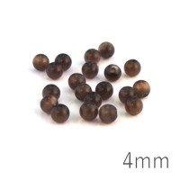 Perle oeil de chat 4mm marron x20