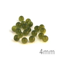 Perle oeil de chat 4mm olivine x20