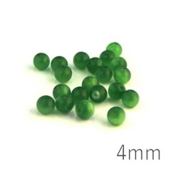 Perle oeil de chat 4mm vert x20