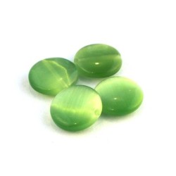 Perle palet oeil de chat 15mm chrysolite