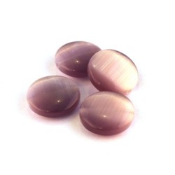 Perle palet oeil de chat 15mm mauve