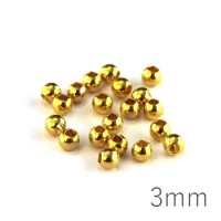 Perles métal 3mm doré x20