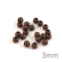 Perles métal 3mm cuivre x20