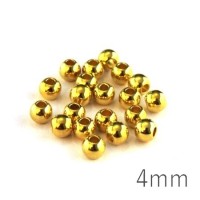 Perles métal 4mm doré x20