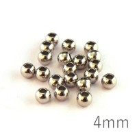 Perles métal 4mm vieil argent x20