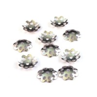 Coupelles filigranées 9mm vieil argent x50