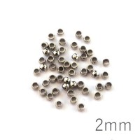 Perles à écraser 2mm vieil argent x50