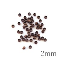 Perles à écraser 2 mm cuivre x50