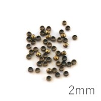 Perles à écraser 2 mm bronze x50