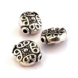 2 Perles intercalaire en métal 12mm