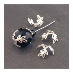 Calottes filigranées 12mm argenté x20