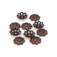Calottes filigranées 7mm cuivre x50