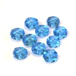 Perle rondelle à facettes 6mm turquoise