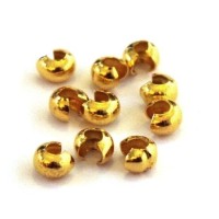 Caches perles à écraser 3mm doré