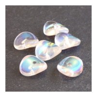 Perles pagode rondelle verre cristal AB