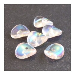 Perles pagode rondelle verre cristal AB