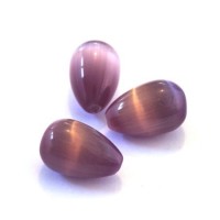 Perle goutte oeil de chat mauve