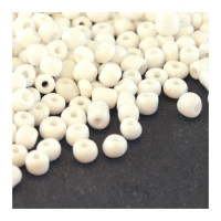 Perles de rocailles 4mm blanc opaque
