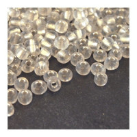 Perles de rocailles 4mm cristal silver lined
