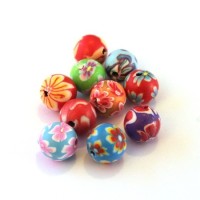 Perles fimo 8mm assortiment x20