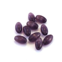 Perle oeil de chat olive 6mm violet x10