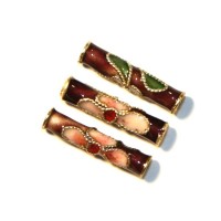 6 TUBES CLOISONNES 16MM PRUNE