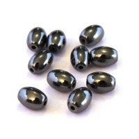 Perles hématite olives 6mm x10
