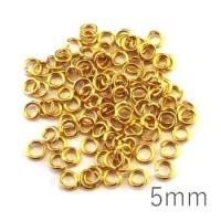 Anneaux 5mm dorés x100