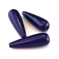 Perle magique goutte 30mm bleu foncé x1