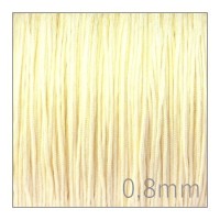 fil nylon tressé crème