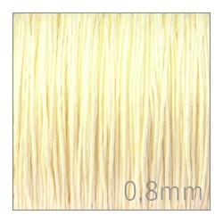 fil nylon tressé crème