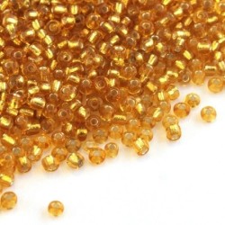 Perles de rocailles 2mm topaze