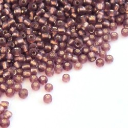 Perles de rocailles 2mm rouge améthyste