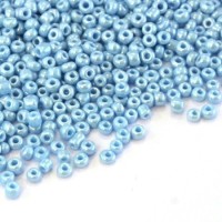 Perles de rocailles 2mm turquoise nacré lustré