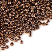 Perles de rocailles 2mm cuivre métallisé