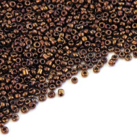 Perles mini rocailles cuivré 1,5mm
