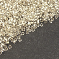 Perles mini rocailles cristal 1,5mm