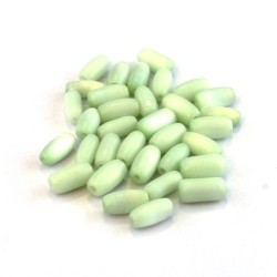 Perles artisanales olives oeil de chat 9mm vert clair