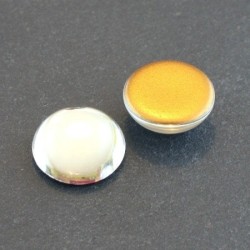 Cabochons verre de bohème 18mm cristal