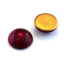 Cabochons verre de bohème 18mm rubis
