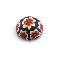 Cabochon fimo 20mm violet