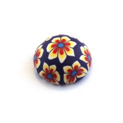Cabochon fimo 20mm violet