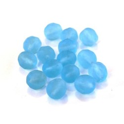 Perles à facettes 8mm glacier mat x15