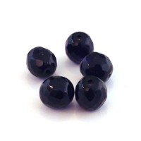 Perles à facettes 12mm violet foncé