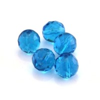 Perles à facettes 12mm turquoise