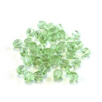 Perles à facettes 4mm vert pistache