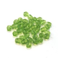 Perles à facettes 4mm vert pomme