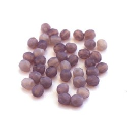 Perles à facettes 4mm violet opale